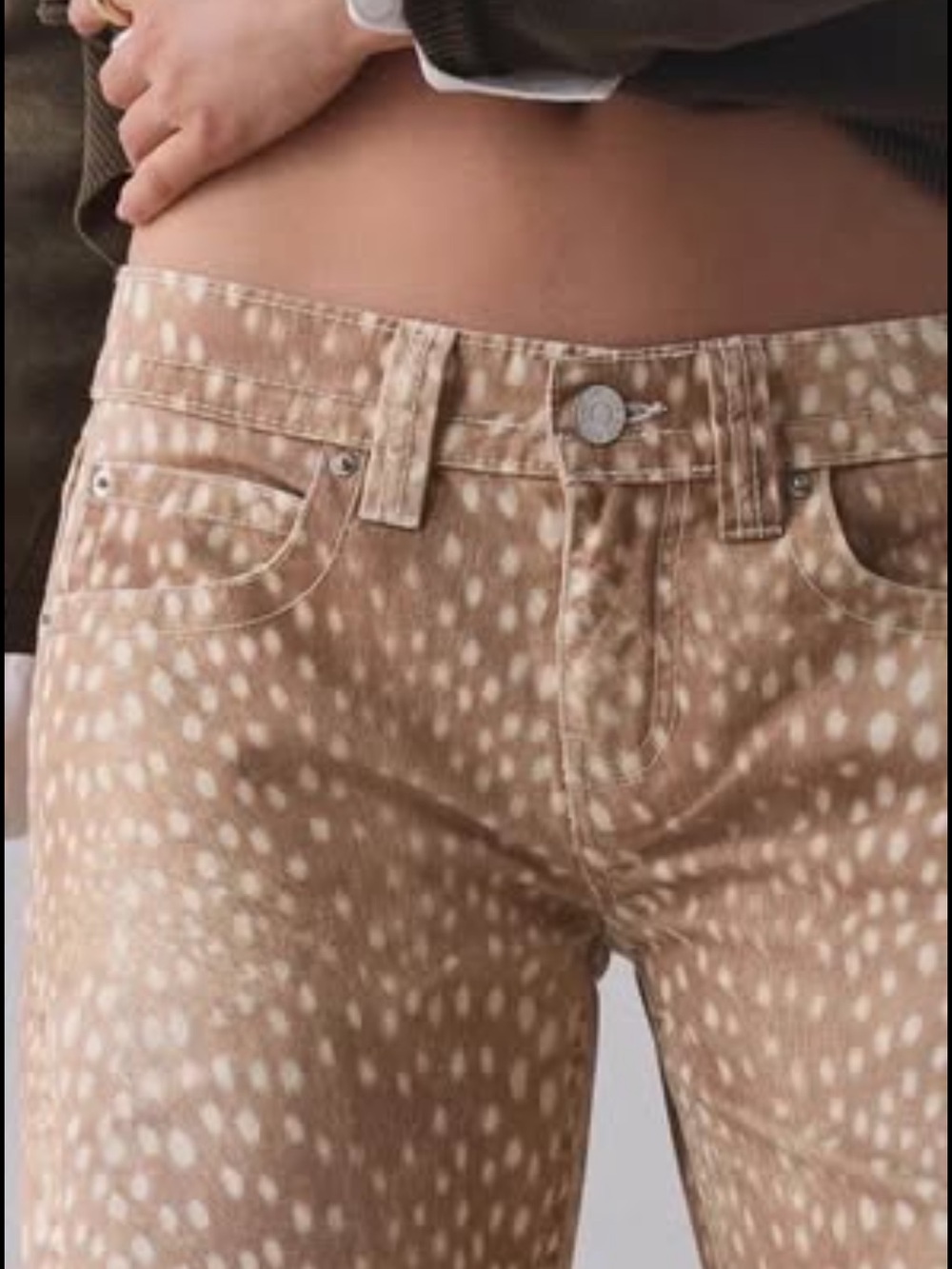 NEW Fawn print cotton pants from Urban Outfitters 34 Plus Size